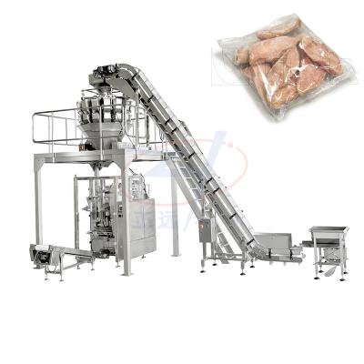 China Food Embolsadora VFFS bagging machine for frozen chicken wings zengran packaging for sale