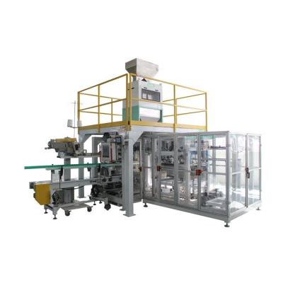 China Food Open Mouth Bag Large Grain Sugar Rice Pick-Fill-Seal Bagging Packing Machine (Bulk Products) for sale