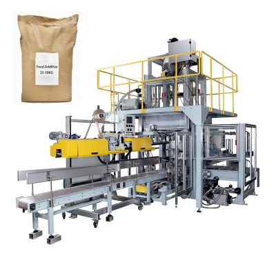 China Food additives open mouth bag filling and sewing machine with 25-50kg for sale