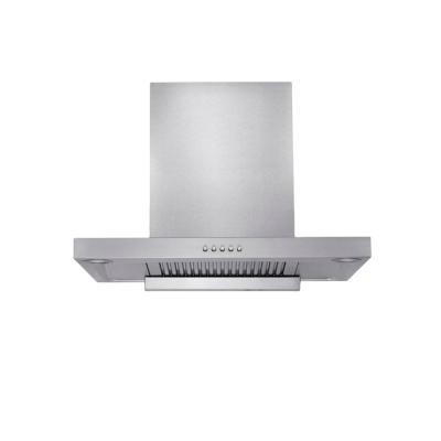 China Wall Mounted Hotel T Shape Kitchen Hood Stainless Steel 60cm Range Hood for sale