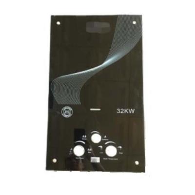 China Hotel CKD SKD Open Type Copper Water Tank Panel 3 Buttons Gas Glass Water Heater With Displayer for sale