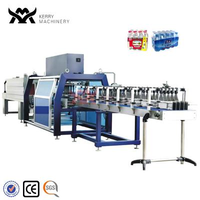 China Easy Working Automatic Linear Type PE Colors Film Shrink Wrapping Machine For Bottle Or Box for sale