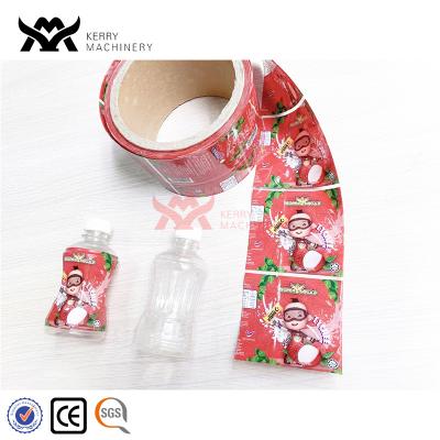 China Waterproof Customized Design PET/PVC Plastic Shrink Sleeve Wrap Label For Shampoo Bottle For Juice Bottle for sale