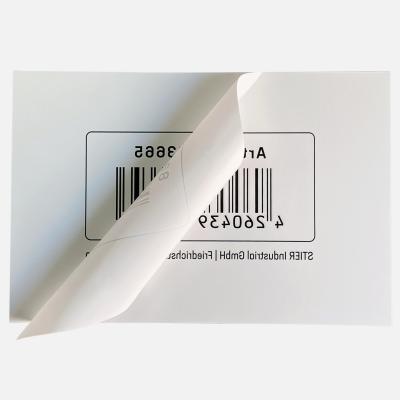 China Hot Selling Scratch-Off Custom Size Barcode Label Waterproof Custom Sticker Waterproof Lables for sale