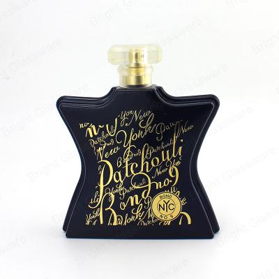 China Personal Care Luxury Custom Printing Empty Diffuser Perfume Logo Spray Bottle Glass Hot Stamped Perfume Bottles 50ml 100ml 120ml for sale