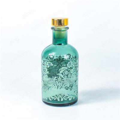 China Chemical Aromatherapy Diffuser 100ml Empty Glass Bottle With Rubber Stopper for sale