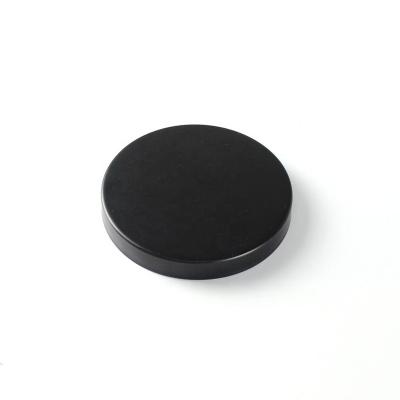 China Others metal electroplating flat lids for candle jars, black metal candle lids for sale