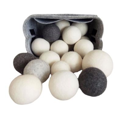 China New Zealand Eco-Friendly Wholesale Handmade Woolen Wool Sheep Drier 100% Amazon Drier Balls for sale