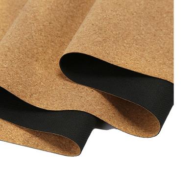 China Wholesale Exercise Eco-Friendly 5MM Cork Natural Rubber Yoga Mat Cheap Price Durable Private Label for sale