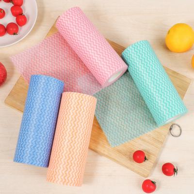 China Durable Household Kitchen Towel Micro Fiber Lazy Rags Dish Microfiber Non-Stick Cleaning Cloth for sale