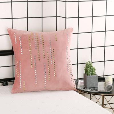 China PORTABLE Wholesale Home Textiles Latest Soft Rivets Home Decor Trendy Throw Pillow Covers for sale