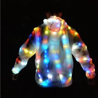 China Eco-Friendly Performance Wear Light DJ Party Club Sports Wear Lighting Clothes Colorful Luminous Costume FLASH DANCE Suits Lead Armor for sale