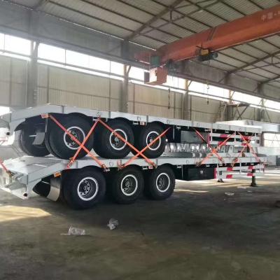 China 2022 Hot Selling High Quality Semi Trailer 3 Axle Lowbed Semi Trailer With for sale