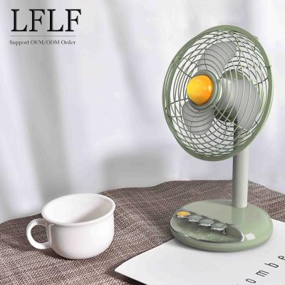 China 2022 New Summer Vintage Vintage Table Fan Household Retro Stylish USB Air Cooling Desk Fan Rechargeable Aromatherapy Fan for sale