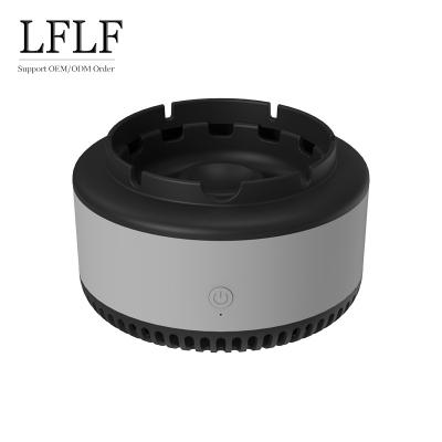 China OEM Mini Battery Automatic Ashtray Air Purifier Used Smoke Odor Hotel Inhale Suction Air Filter For Home Office for sale