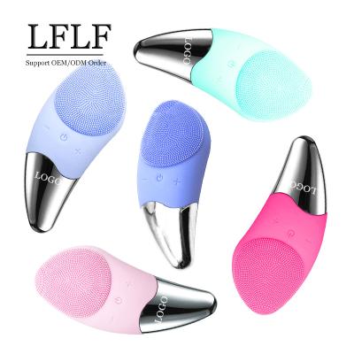 China OEM USB Vibration Facial Brush Silicone Detergent Silicone Rechargeable Electric Deep Cleansing Deep Cleansing Brush for sale