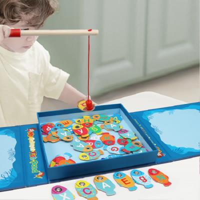 China 3 in 1 Exquisite High Quality Magnet Fishing Alphabet Game Children's Educational Toys for sale