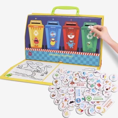 China Colorful Magnetic Package UCMD Simulation Trash Matching Toy Cognitive Studying Children's Educational Game for sale