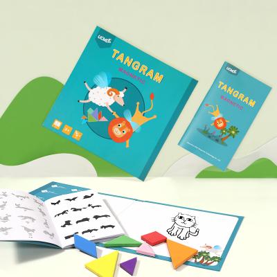 China Not only for puzzle game but also for drawing board. UCMD Training Brain Magnetic Puzzles EVA Magnetic Tangram School Game for sale