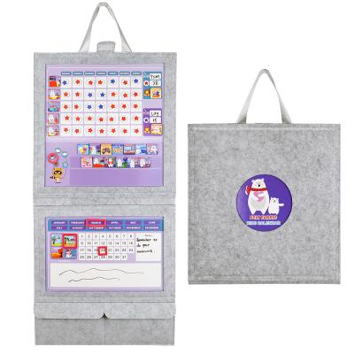 China UCMD Felt Tote Bag Multifunctional Suspendable Handheld Children's Reward Chart 380 X 390 X 30 Mm for sale