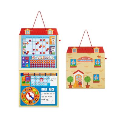 China 5 in 1 House Train Magnetic Hanging Chart Children's Behavior Self-Discipline Advice Reward Chart For Child for sale