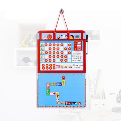 China 3 in 1 Bus Train Hanging Board Chore Chart Board Magnetic Kids Responsibility Kids Reward Chart for sale