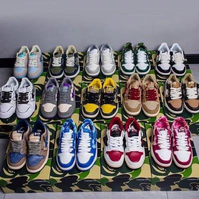 China Wholesale Custom Bapesta Cushioning Shoes Fashion 2023 Camouflage High Quality Bape Shoes Mens Basketball A-F 1 Sneakers For Men for sale