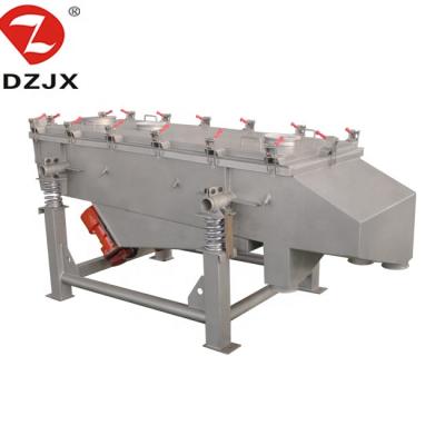 China Food Processing High Efficiency Linear Vibrating Screen Sieve Vibrating Linear Screen Separator Heavy Duity Vibration Screen Separator for sale