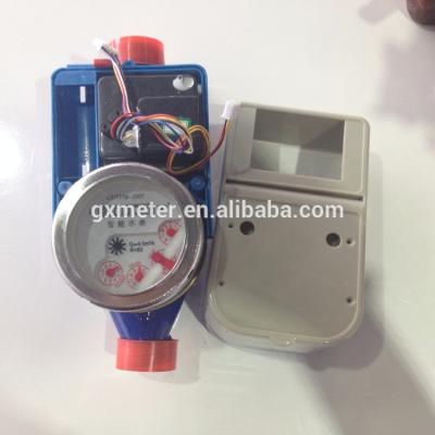 China Reed switch pulse water meter with motor valve water meter for sale