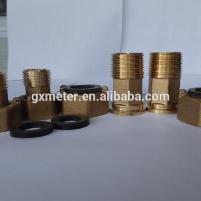 China Water meter endtails, water meter brass connectors or brass water meter fittings for sale