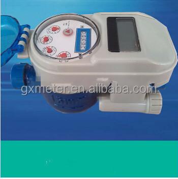 China GX-15 15mm 20mm IC card intelligent digital water meter prepaid water meter price for sale