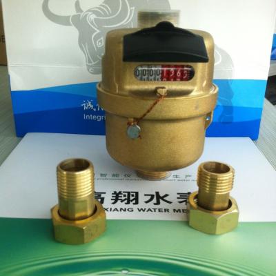 China Brass(plastic) body rotary piston volumetric type cold water meter Te koop