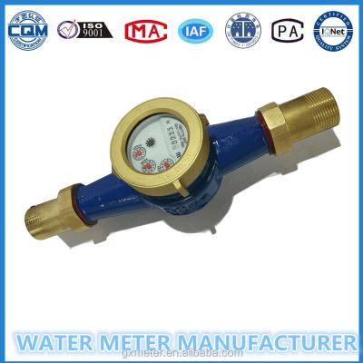 China multi jet water meter dry type screw end water meter for sale