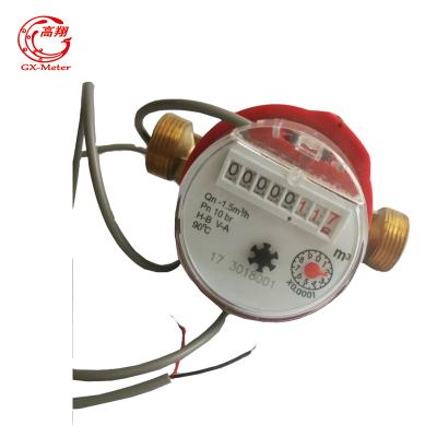 China Single jet water meter in brass /nylon material DN15-25 for sale