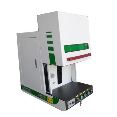 China Enclosed Laser Metal 50w Fiber Laser Marking Engraving Machine for sale