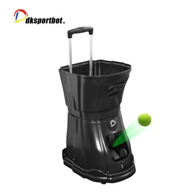 China Black Sport Tennis DK Machine Tennis Ball Machine Tennis Ball Shooting Launching Machine 160balls for sale