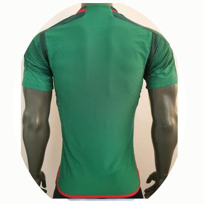 China Wholesale Mexico 2022 National Jersey 2022 Team Home New Smooth Breathable Elastic Cup Football Clothes Custom Jersey World Thailand Player Version Shirt for sale