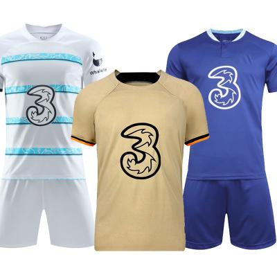 China Wholesale Soft Breathable Thailand Chelseas Football Jersey Club AUBAMEYANG Football Shirts Mens Kids Kist Elastic Breathable Set Custom 2223 for sale