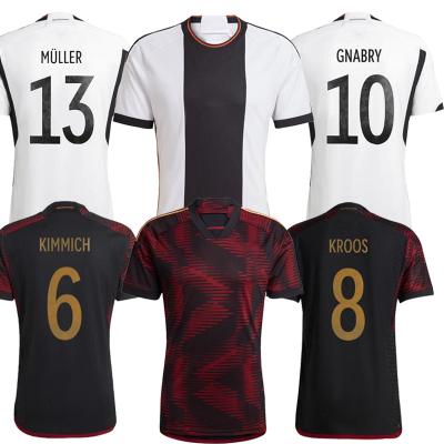 China 2022 Wholesale Germany soccer jerseys men's smooth elastic breathable kids set soccer jerseys KIMMICH KROOS REASONABLE MULLER for sale