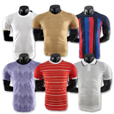 China Wholesale MAR 21/22 Mens Smooth Breathable Elastic Mask Custom Long Sleeve Jersey 2021/2022 Soccer Wear Long Sleeve Soccer Uniform Sets for sale