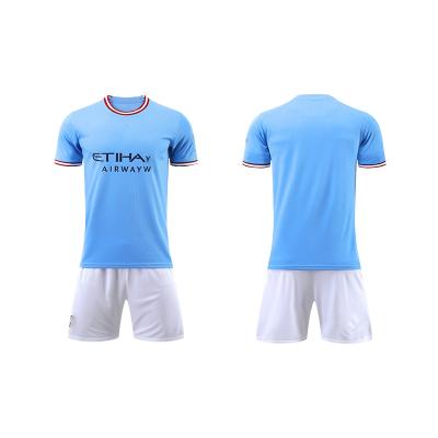 China 2023 new design club football uniforms retro soccer jersey soft breathable elastic soccer wear Kit teams Uniform For Football Clubs for sale