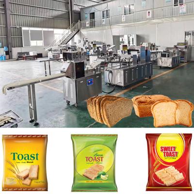 China Loaf Toast Production Line Rusk Biscuit Zwieback Dry Toast Ropes Forming Machine for sale