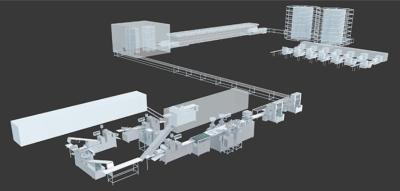 China Danish Pastry 10KW Bakery Production Line Equipment for sale