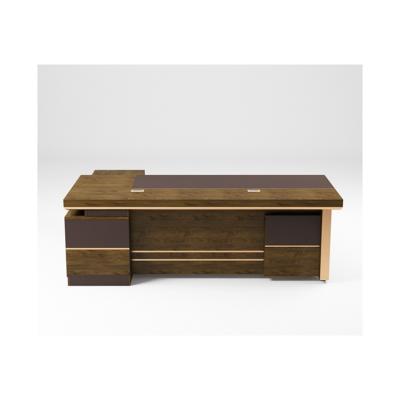 China Designer Rotation Hot Selling Nordic Creative Workbench President Office Solid Wood Computer Desk for sale