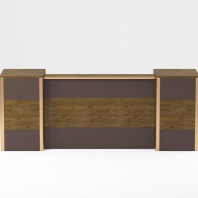 China Wooden Counter Front Desk Salon Reception Desk Reception Desk (Other) New Quality Modern Adjustable Teak for sale