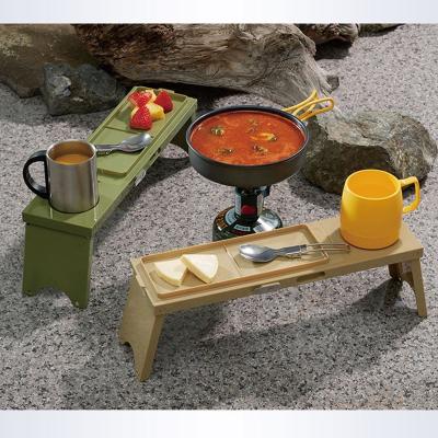 China Mini Asian Japanese Outdoor Plastic Portable Folding Picnic Table For Camping Folding Table With Cup Holders for sale