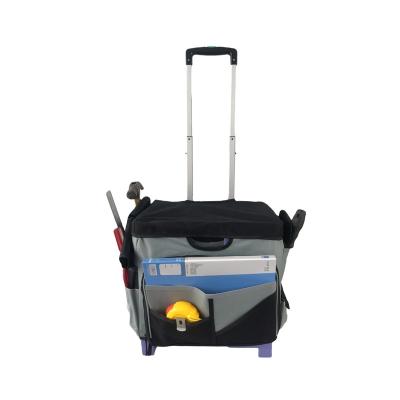 China Hot Selling High Quality Folding Products And Cheap Price Plastic Folding Trolley With Tool Bag for sale