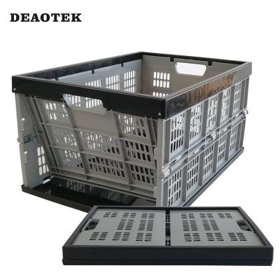 China Top Selling Colorful Plastic Foldable Storage Basket for sale