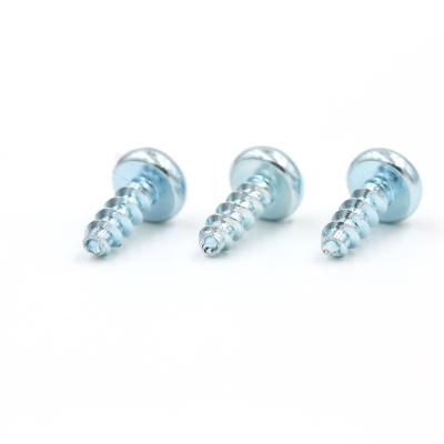 China Blue Zinc Stainless Steel Phillips Round Pan Head Self-tapping Thread Forming Screw for Plastic for sale