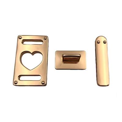 China XS-231---004, J6611 Press Handbag Lock Hardware with Push and Turn Metal Lock for sale